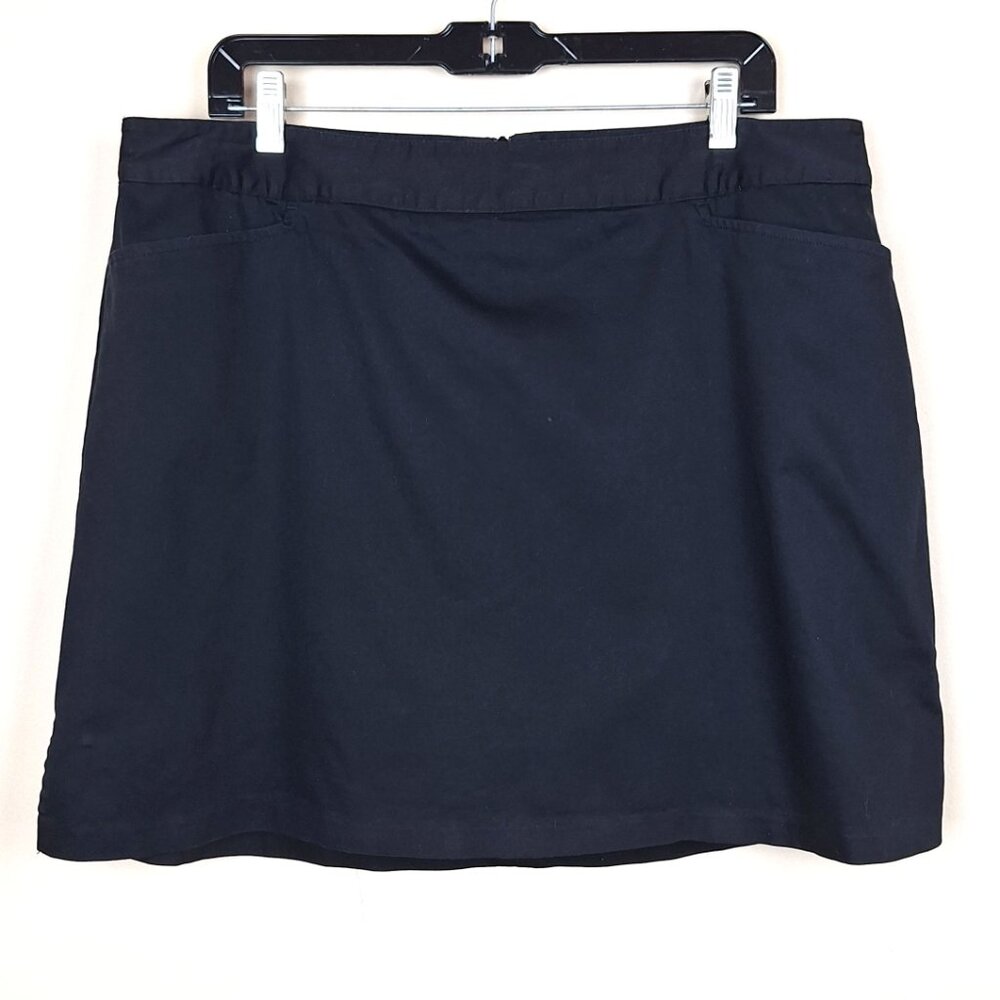 Lady Hagan Golf Skort, Plus Size 16. Black Pockets Golf Tennis Preppy Activewear